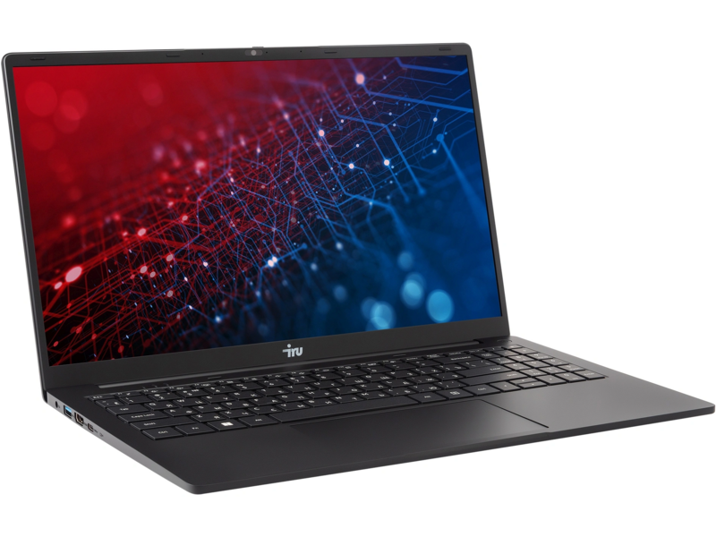 Ноутбук IRU Strato 15ALI Core i5 12450H 32Gb SSD1Tb Intel UHD Graphics 15.6" IPS FHD (1920x1080) Windows 11 Pro 64 black WiFi BT Cam 6000mAh
