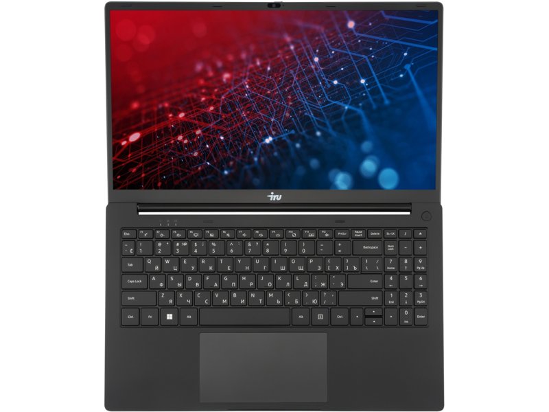 Ноутбук IRU Strato 15ALI Core i5 12450H 32Gb SSD1Tb Intel UHD Graphics 15.6" IPS FHD (1920x1080) Windows 11 Pro 64 black WiFi BT Cam 6000mAh