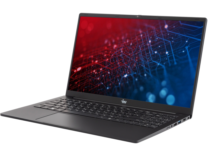 Ноутбук IRU Strato 15ALI Core i5 12450H 32Gb SSD1Tb Intel UHD Graphics 15.6" IPS FHD (1920x1080) Windows 11 Pro 64 black WiFi BT Cam 6000mAh