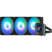 Система водяного охлаждения Zalman Alpha2 A36 DS ARGB Soc-AM5/AM4/1151/1200/2066/2011/1700 черный 4-pin 29.7dB CU LCD 350W Ret (ALPHA2 A36 DS BLACK)