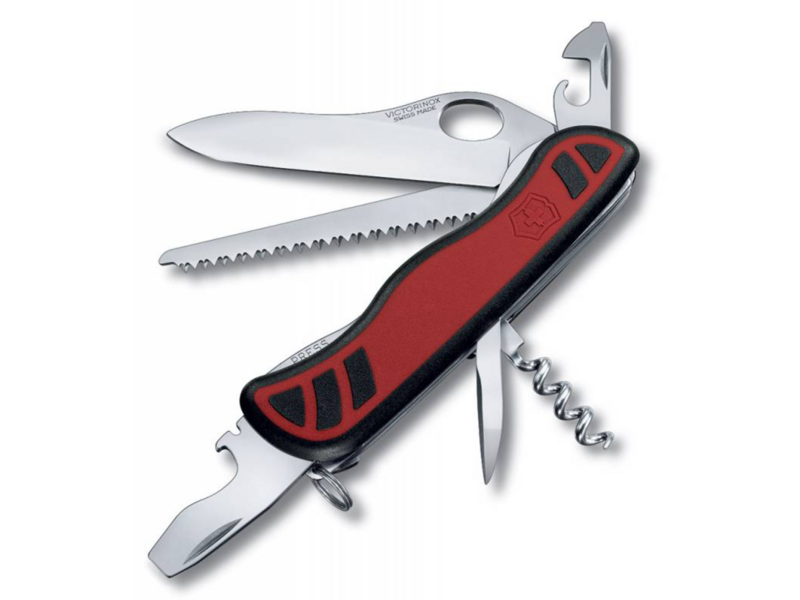 Нож перочинный Victorinox Forester M Grip (0.8361.MC) 111мм 10функц. красный/черный карт.коробка