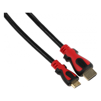 Кабель аудио-видео HDMI (m)/Mini HDMI (m) 2м. феррит.кольца черный