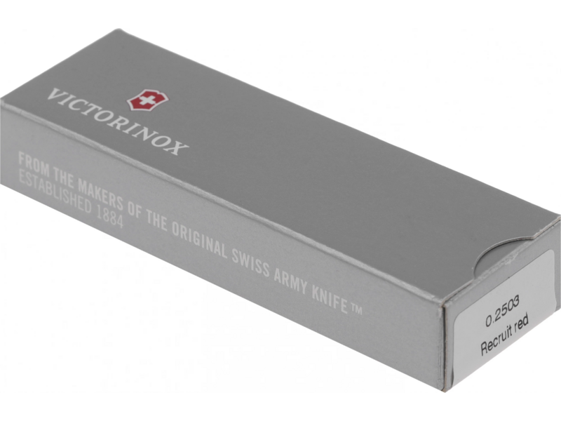 Нож перочинный Victorinox Recruit (0.2503) 84мм 10функц. красный карт.коробка