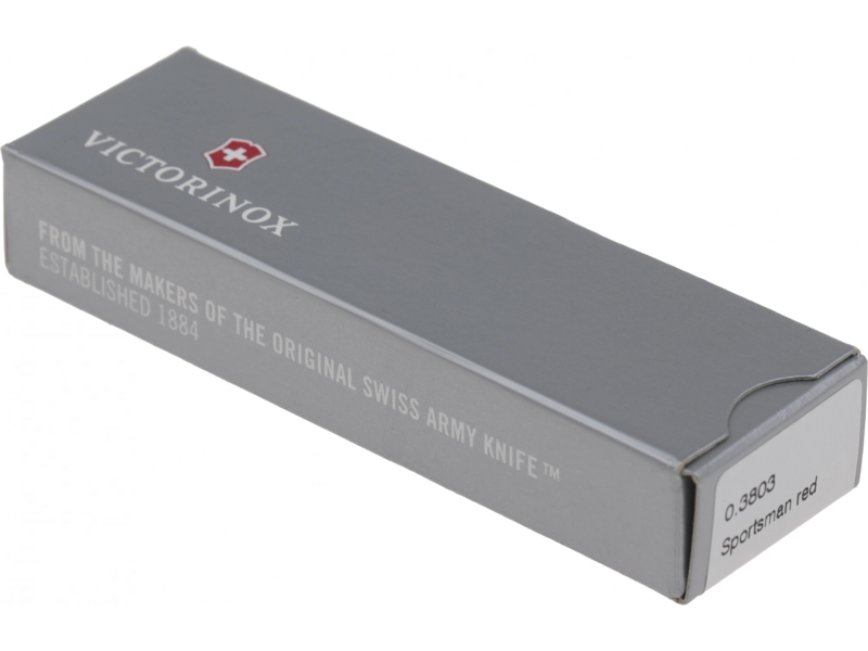 Нож перочинный Victorinox Sportsman (0.3803) 84мм 13функц. красный карт.коробка