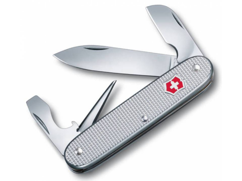 Нож перочинный Victorinox Electrician Alox (0.8120.26) 93мм 7функц. серебристый карт.коробка