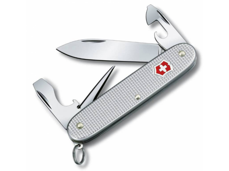 Нож перочинный Victorinox Pioneer Alox (0.8201.26) 93мм 8функц. серебристый карт.коробка