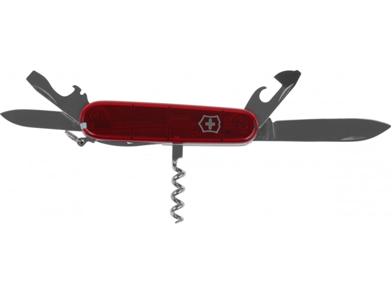 Нож перочинный Victorinox Spartan (1.3603.T) 91мм 12функц. красный полупрозрачный карт.коробка