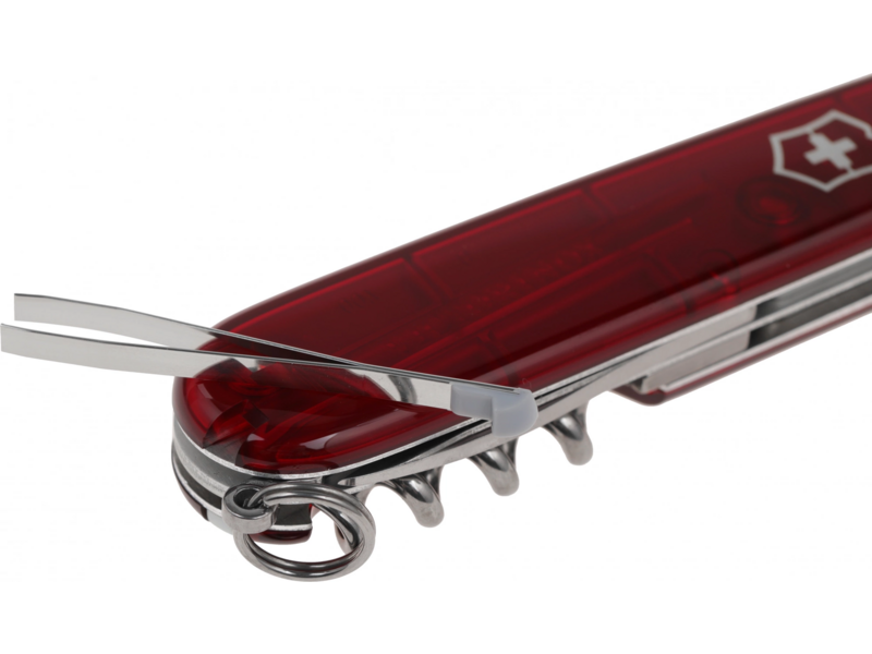 Нож перочинный Victorinox Spartan (1.3603.T) 91мм 12функц. красный полупрозрачный карт.коробка