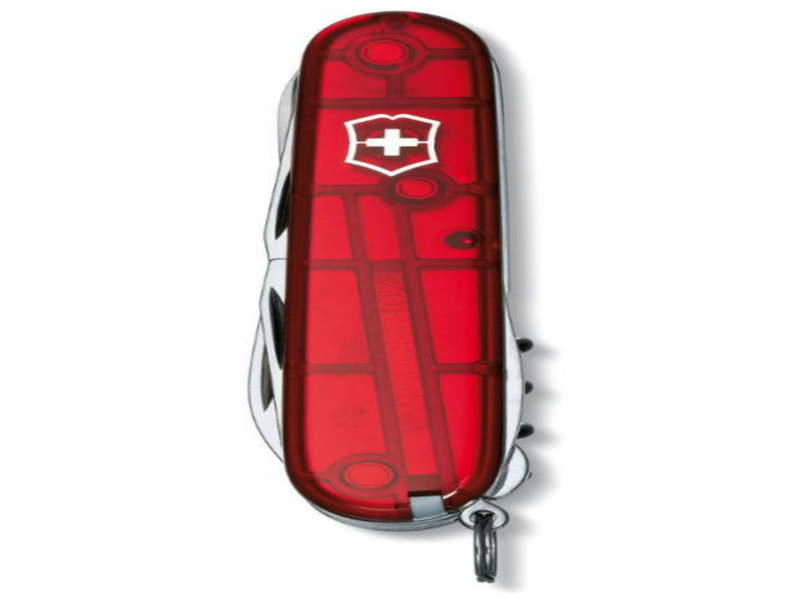 Нож перочинный Victorinox Climber (1.3703.T) 91мм 14функц. красный полупрозрачный карт.коробка