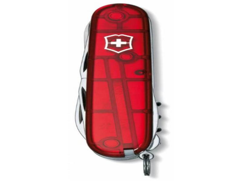 Нож перочинный Victorinox Climber (1.3703.T) 91мм 14функц. красный полупрозрачный карт.коробка
