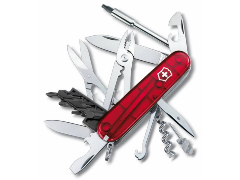 Нож перочинный Victorinox CyberTool M (1.7725.T) 91мм 34функц. красный карт.коробка