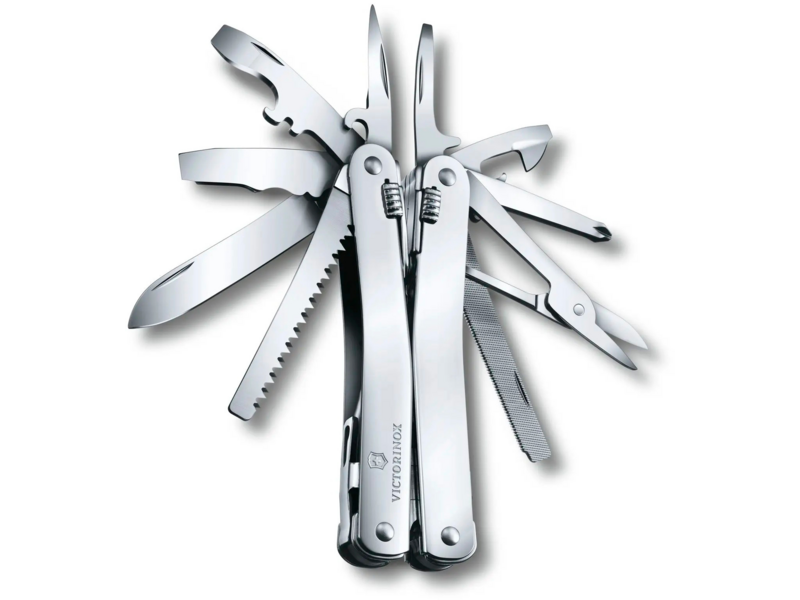 Мультитул Victorinox SwissTool Spirit X (3.0224.L) 105мм 24функц. чехол кожаный серебристый карт.коробка