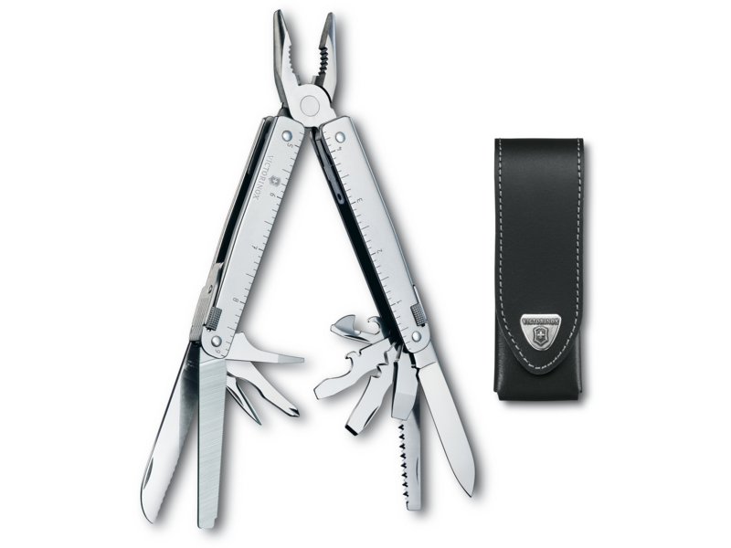 Мультитул Victorinox SwissTool (3.0323.L) 115мм 28функц. чехол кожаный серебристый карт.коробка