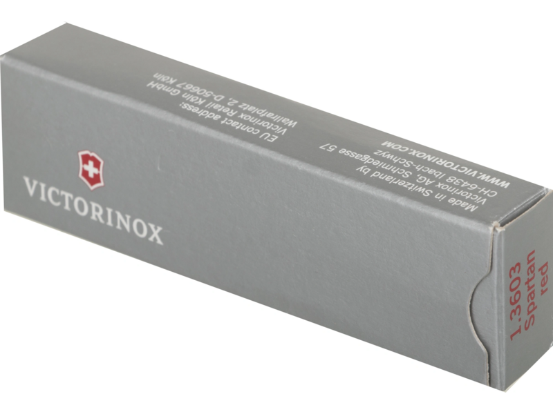 Нож перочинный Victorinox Spartan (1.3603) 91мм 12функц. красный карт.коробка