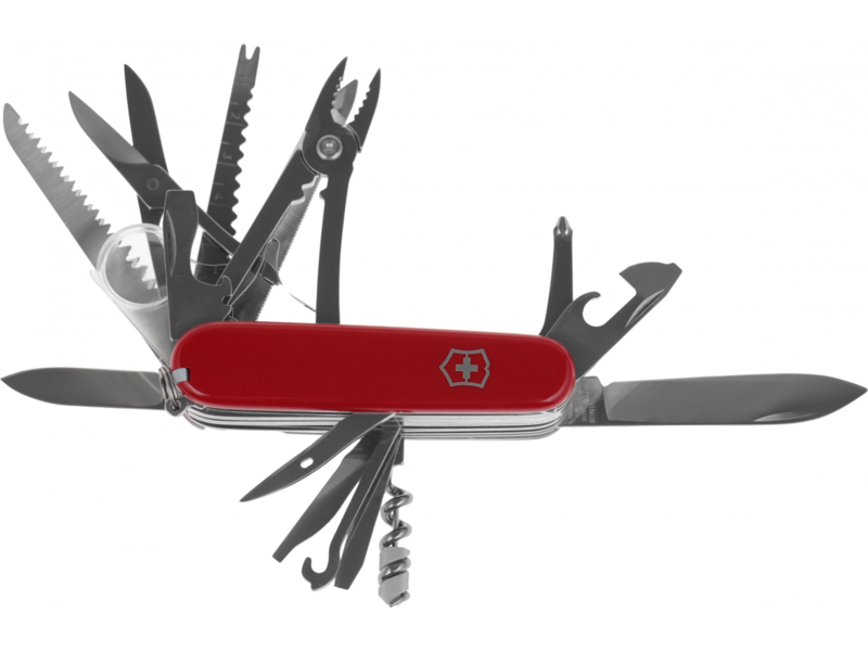 Нож перочинный Victorinox SwissChamp (1.6795) 91мм 33функц. красный карт.коробка