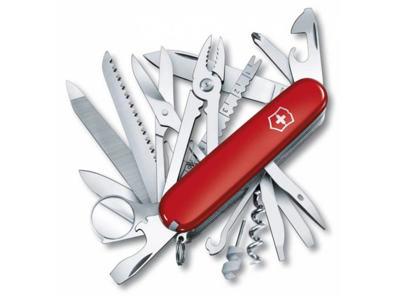 Нож перочинный Victorinox SwissChamp (1.6795) 91мм 33функц. красный карт.коробка