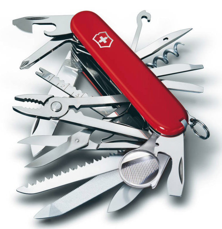 Нож перочинный Victorinox SwissChamp (1.6795) 91мм 33функц. красный карт.коробка