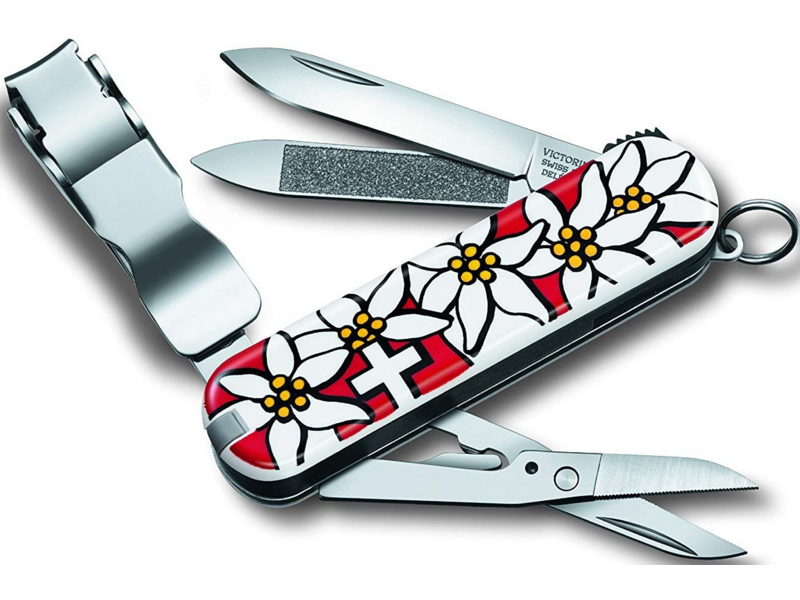 Нож перочинный Victorinox Nail Clip 580 (0.6463.840) 65мм 8функц. белый подар.коробка