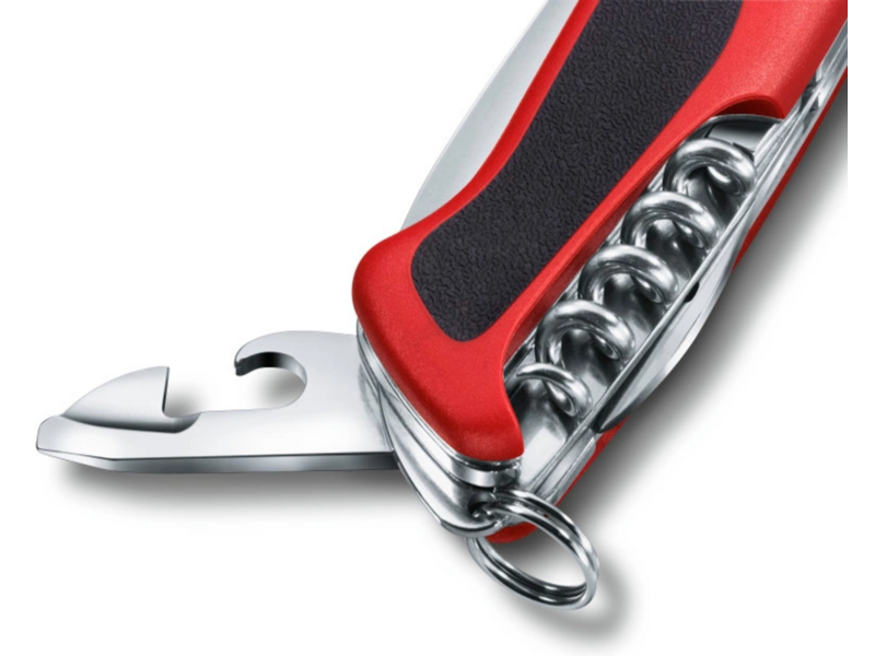 Нож перочинный Victorinox RangerGrip 61 (0.9553.MC) 130мм 11функц. красный/черный карт.коробка
