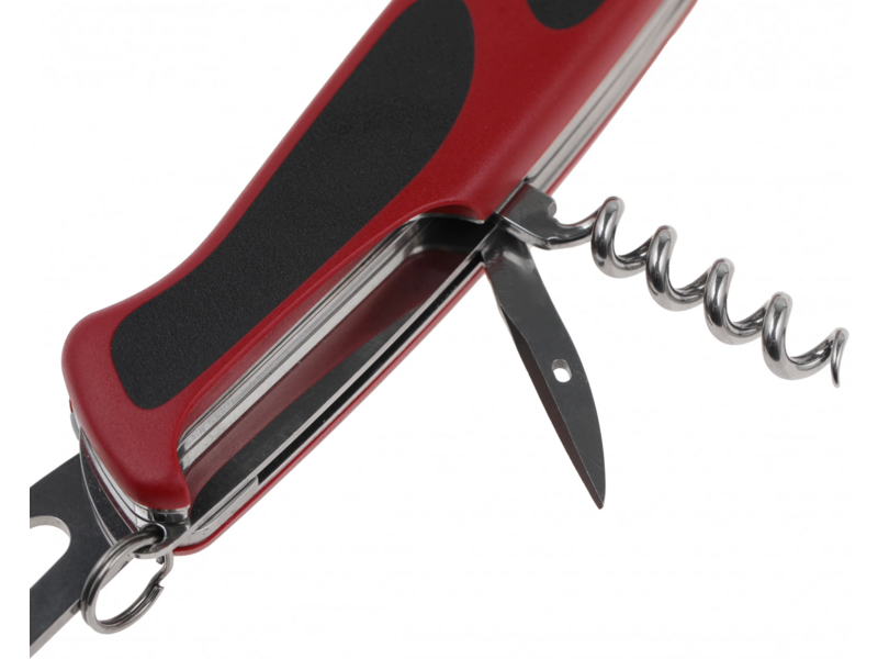 Нож перочинный Victorinox RangerGrip 61 (0.9553.MC) 130мм 11функц. красный/черный карт.коробка