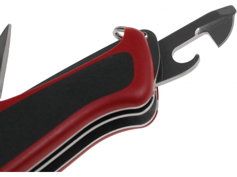 Нож перочинный Victorinox RangerGrip 79 (0.9563.MC) 130мм 12функц. красный/черный карт.коробка