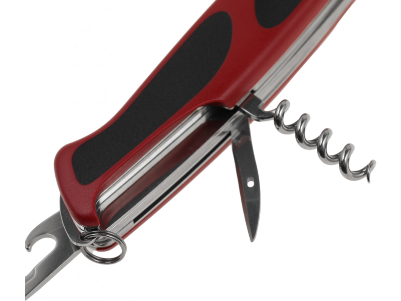 Нож перочинный Victorinox RangerGrip 79 (0.9563.MC) 130мм 12функц. красный/черный карт.коробка