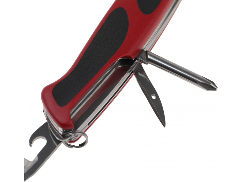 Нож перочинный Victorinox RangerGrip 78 (0.9663.MC) 130мм 12функц. красный/черный карт.коробка