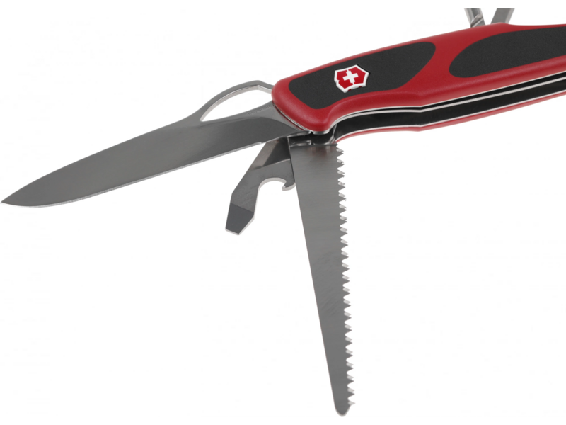 Нож перочинный Victorinox RangerGrip 78 (0.9663.MC) 130мм 12функц. красный/черный карт.коробка