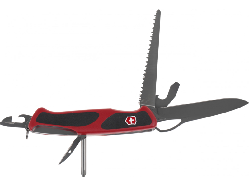 Нож перочинный Victorinox RangerGrip 78 (0.9663.MC) 130мм 12функц. красный/черный карт.коробка