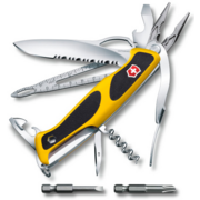 Нож перочинный Victorinox Ranger Boatsman MW Grip (0.9798.MWC8) 130мм 22функц. желтый/черный карт.коробка
