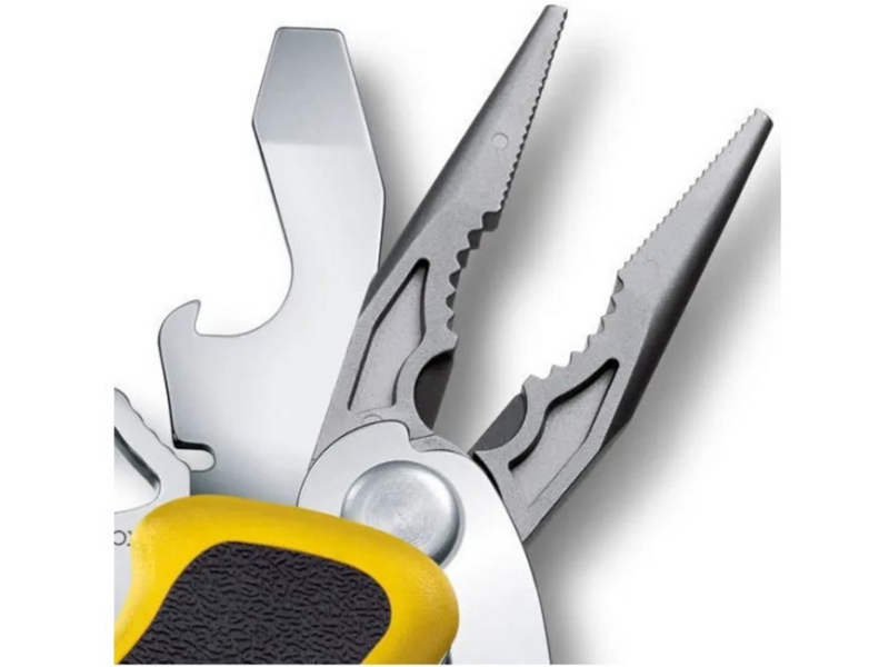 Нож перочинный Victorinox Ranger Boatsman MW Grip (0.9798.MWC8) 130мм 22функц. желтый/черный карт.коробка