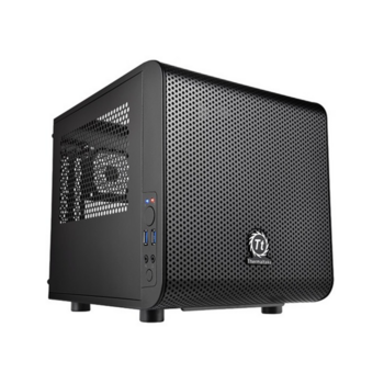 Корпус Thermaltake Core V1 черный без БП miniITX 2x80mm 1x120mm 1x140mm 2xUSB3.0 audio bott PSU