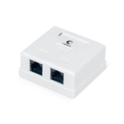 Cabeus WS-8P8C-Cat.5e-2 Розетка компьютерная RJ-45, категория 5e, двойная, внешняя, Dual IDC