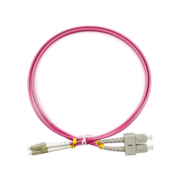 Шнур оптический Cabeus FOP-50-OM4-LC-SC-1m Шнур оптический duplex LC-SC 50/125 mm OM4 1м LSZH