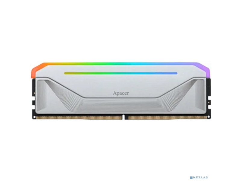 Оперативная память Apacer DDR5 32GB 6200MHz DIMM NOX RGB White Gaming Memory CL40 1.35V (Retail) 2048*8 Heat Sink (Retail) 3 years (AH5U32G62C532NWAA-1)