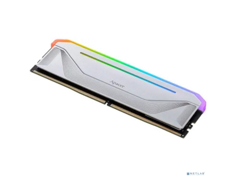 Оперативная память Apacer DDR5 32GB 6200MHz DIMM NOX RGB White Gaming Memory CL40 1.35V (Retail) 2048*8 Heat Sink (Retail) 3 years (AH5U32G62C532NWAA-1)