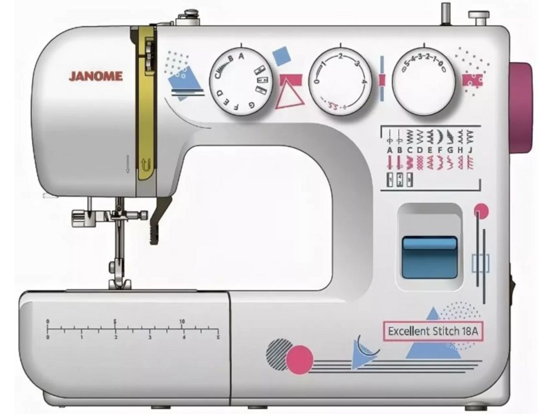 Швейная машина Janome Excellent Stitch 18A белый