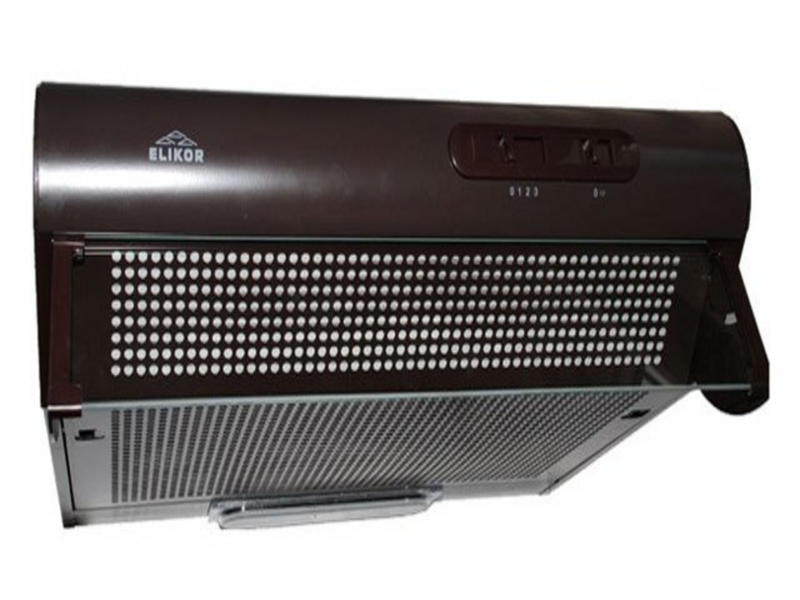 Вытяжка козырьковая Elikor Davoline 60П-290-П3Л коричневый управление: ползунковое (1 мотор)