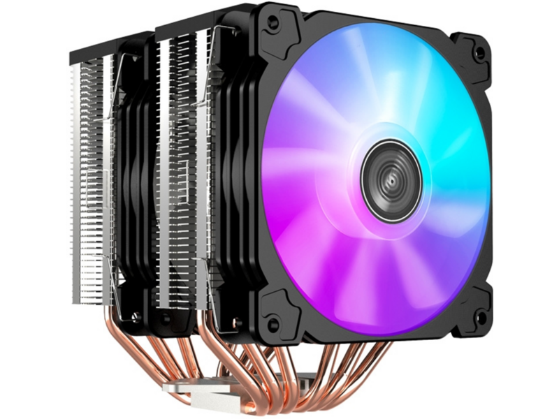 Устройство охлаждения(кулер) Jonsbo CR-2100 RGB черный 4-pin 18.1-29.5dB Al 230W 900gr Ret