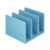 Подставка-ограничитель для книг Deli NS006BLUE Nusign 162x162x122мм синий