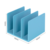 Подставка-ограничитель для книг Deli NS006BLUE Nusign 162x162x122мм синий