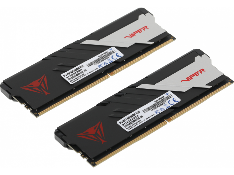 Память DDR5 2x8Gb 5600MHz Patriot PVV516G560C40K Viper Venom RTL Gaming PC5-44800 CL40 DIMM 288-pin 1.25В kit с радиатором Ret
