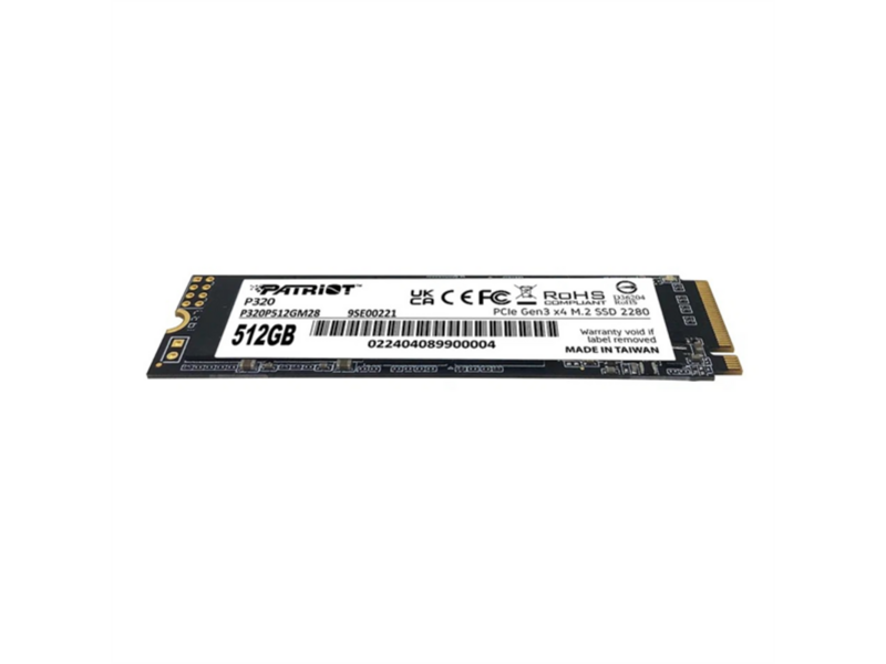 Накопитель SSD Patriot PCIe 3.0 x4 512GB P320P512GM28 P320 M.2 2280
