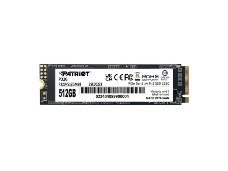 Накопитель SSD Patriot PCIe 3.0 x4 512GB P320P512GM28 P320 M.2 2280