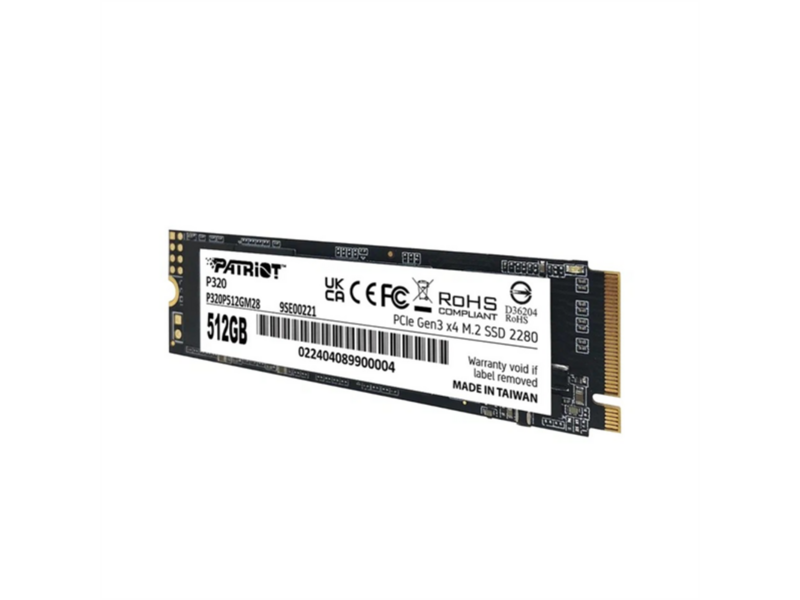 Накопитель SSD Patriot PCIe 3.0 x4 512GB P320P512GM28 P320 M.2 2280