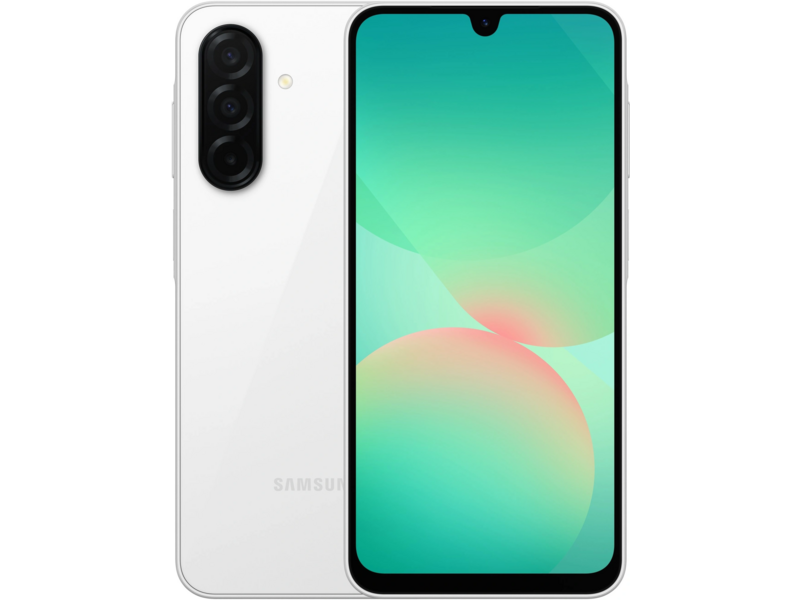 Смартфон Samsung SM-A266B Galaxy A26 5G 256Gb 8Gb белый моноблок 3G 4G 2Sim 6.7" 1080x2340 Android 15 50Mpix 802.11 a/b/g/n/ac NFC GPS GSM900/1800 GSM1900 Protect microSD max2048Gb