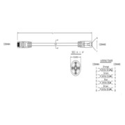 Патч-корд Hyperline PC-LPM-UTP-RJ45-RJ45-C5e-1M-LSZH-BK PC-LPM-UTP-RJ45-RJ45-C5E-1M UTP RJ-45 вил.-вилка RJ-45 кат.5E 1м черный LSZH (уп.:1шт) 24AWG