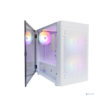 1STPLAYER DK D3-B White / mATX / 1x120mm & 2x140mm LED fans inc. / D3-B-WH-2F1P-W-1F1-W
