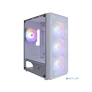 1STPLAYER FD3-M White / mATX / 4x120mm LED fans / FD3-M-WH-4F1-W