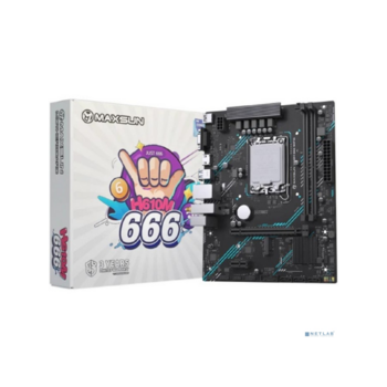 Материнская плата MAXSUN MS-H610M 666 WIFI6, LGA1700, H610, 2*DDR4, 3*SATA3, M.2, USB 3.2, USB 2.0, 1*PCIEx16, 1*PCIEx1, VGA+HDMI, mATX